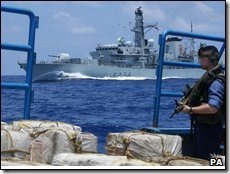 operativo anti narco marina británica 15 sept 2009 BBC