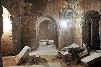 Inside what archaeologists believe to be Cao Cao's tomb Inside what archaeologists believe to be Cao Cao's tomb