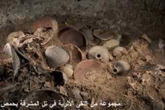 The 'royal' burial chamber unearthed at Tel el-Mesherfeh  The 'royal' burial chamber unearthed at Tel el-Mesherfeh