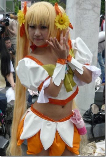 heartcatch precure! cosplay - cure sunshine from comiket 2010