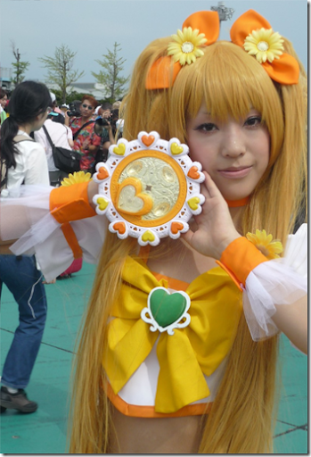 heartcatch precure! cosplay - cure sunshine 02 from comiket 2010