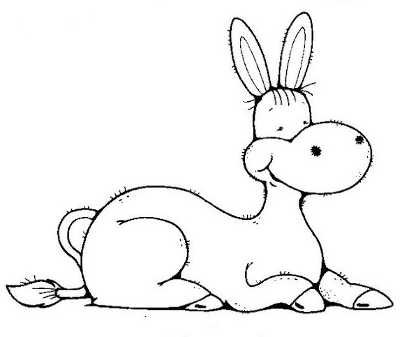 Imagen de una mula para colorear - Imagui