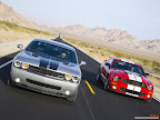 Click to view DODGE + CAR + CHALLENGER Wallpaper [Challenger SRT8 vs Shelby GT500 05 1600x1200px.jpg] in bigger size