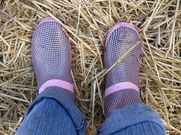 on my feet