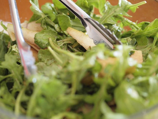 pear, parmesan and rocket salad
