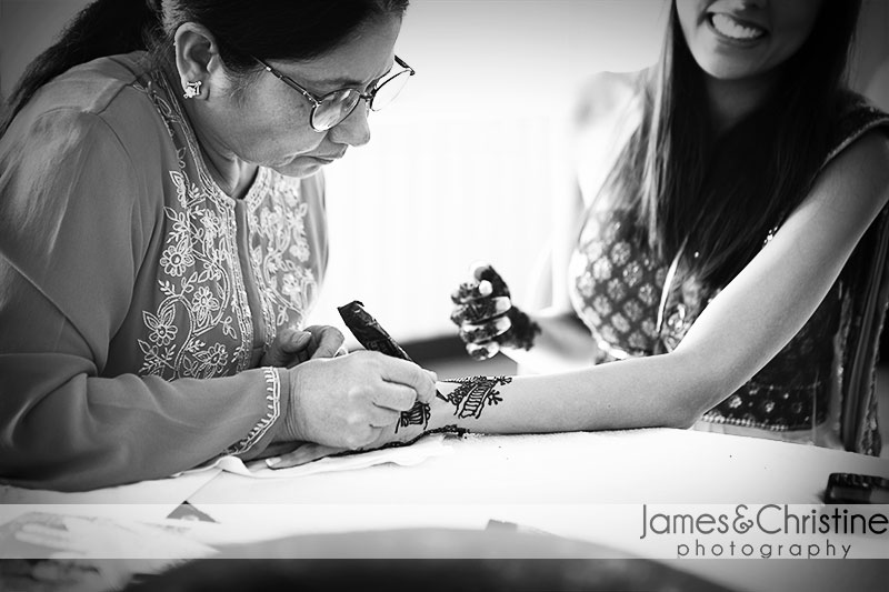 Nadia and Girish Mehendi