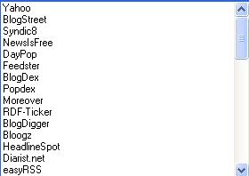 Daftar situs layanan submit feed