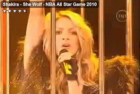shakira all star game 2010