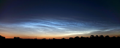 Mystery space clouds dazzle Europe
