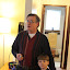 Jakob with the Easter egg Grandpa made for him.