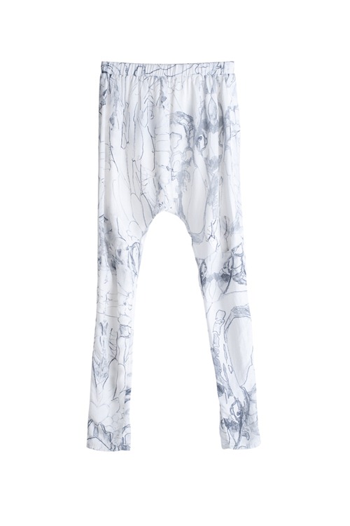 SGWovenpantsblackwhiteprint
