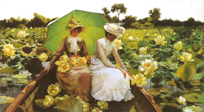 [Charles Courtney Curran (1861-1942)   Lotus Lilies 1888.[2].jpg]