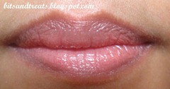 estee lauder pure color crystal baby swatch on lips, by bitsandtreats