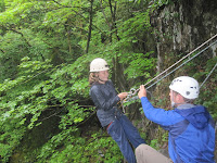 Abseiling at Cathedral Quarry Abseiling at Cathedral Quarry