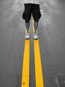 The Yellow Line On My Feet