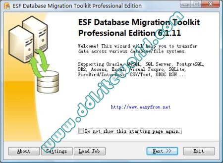 ESF Database Migration Toolkit Professional Edition v6.4.14 Image