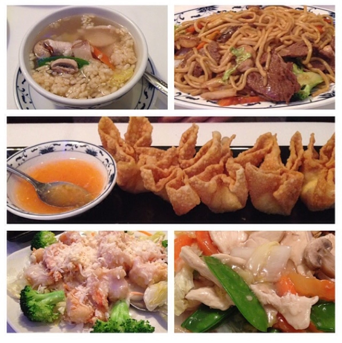 These are photos of our actual dinner!!! DELISH!! 3 out if the 5 are GF! Being Celiac, I loved it! B