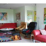 Family room, in lower level