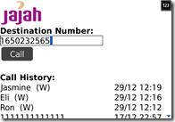 JAJAH for BlackBerry