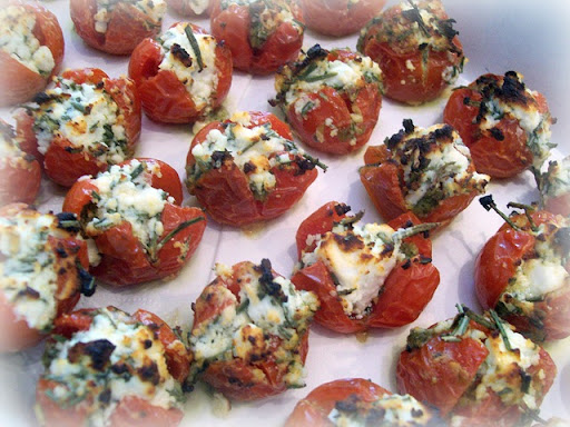 Feta stuffed cherry tomato recipes