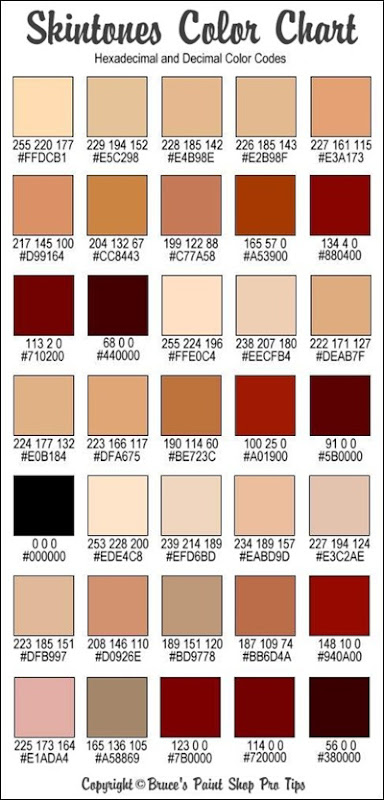 human skin tone color