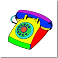 colorido telefone