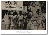 His Final journey - in Madras