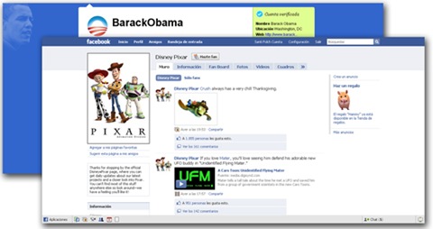 Barack Obama y Pixar en las redes sociales Barack Obama y Pixar en las redes sociales