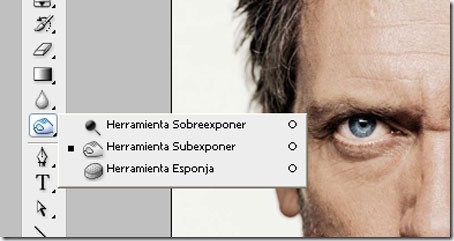 Herramienta subexponer de Photoshop Herramienta subexponer de Photoshop