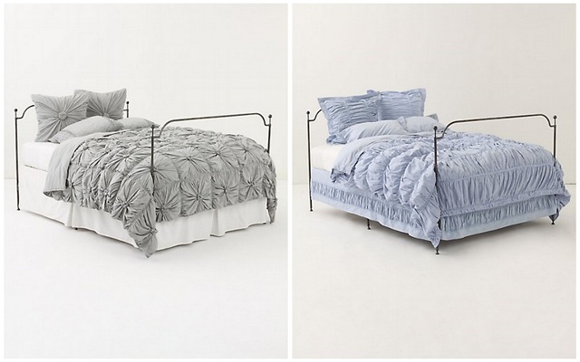 Anthropologie Rosette Quilt   Cirrus Duvet Cover
