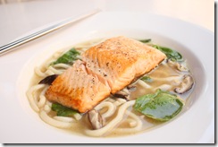 NEW salmon udon
