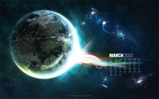March 2010 Desktop Wallpaper Calendar collection includes 4 awesome desktop 