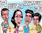 Kareena Kapoor and Shahid Kapoor met and talked at Karan Johar's party and later Saif also joined them!