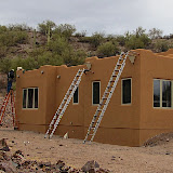 Install first scupper boxes 1/18