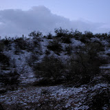 Snowy hill- S side of house 2/10