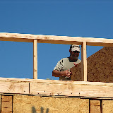 Neighbor Mark helping with parpets 5/30