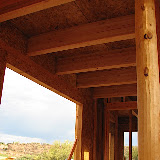 Entryway roof - view from great room