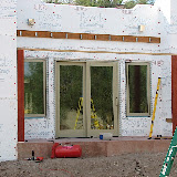 Office posts/ledger board installed 9/13