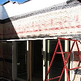 Begin courtyard lath 10/19