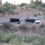 Sand truck arrives 10/22