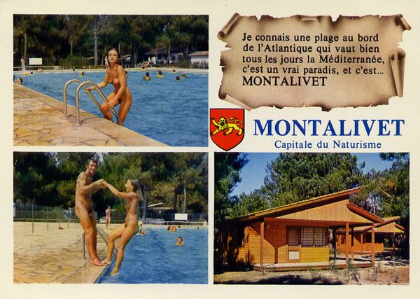 Cartes Postales Pop et  Kitsch des années 50, 70 et 70 - Pop and kitsch vintage postcards from the fifties, the sixties and the seventies : Tout nu et tout bronzé