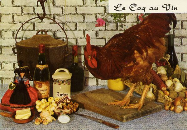 Cartes Postales Pop et  Kitsch des années 50, 70 et 70 - Pop and kitsch vintage postcards from the fifties, the sixties and the seventies : A table !? / Regrettable food