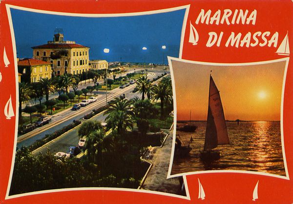 Cartes Postales Pop et  Kitsch des années 50, 70 et 70 - Pop and kitsch vintage postcards from the fifties, the sixties and the seventies : Fenêtres sur la mer