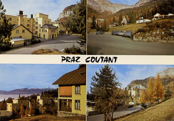 Cartes Postales Pop et  Kitsch des années 50, 70 et 70 - Pop and kitsch vintage postcards from the fifties, the sixties and the seventies : VILLAGE SANATORIUM PRAZ COUTANT (Haute Savoie)