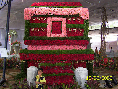Chariot made of rose