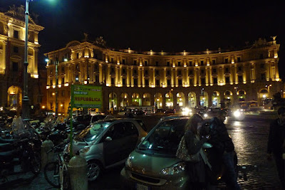 After dinner we walked around to find gelato. Rome, it turns out, is beautiful