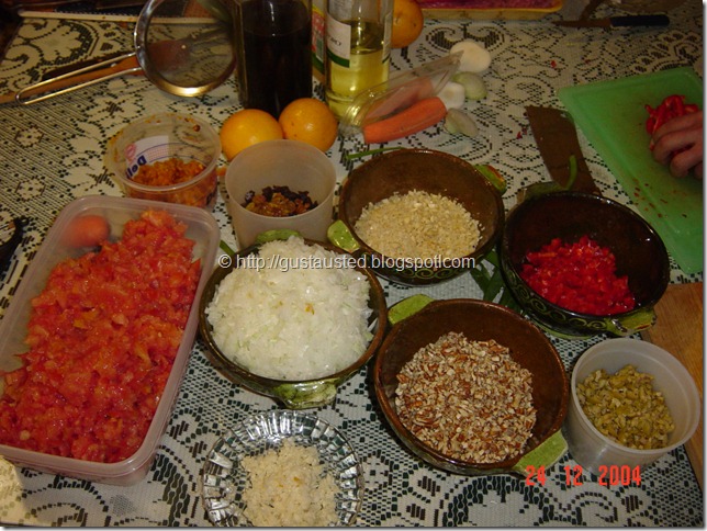 1 INGREDIENTES RELLENO 1 INGREDIENTES RELLENO