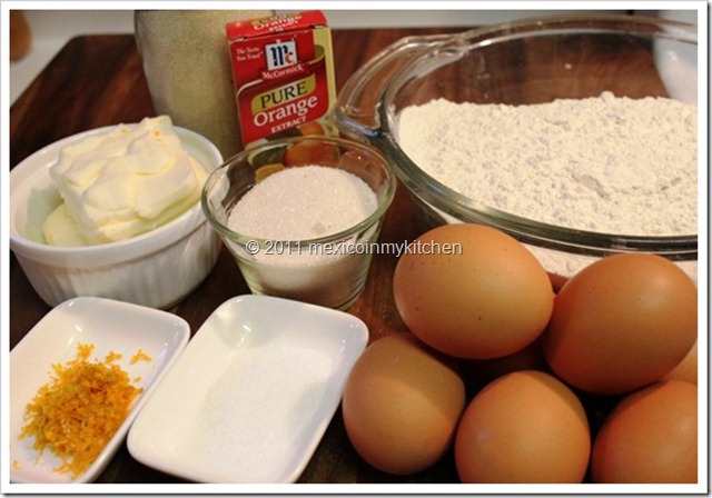 Ingredientes Ingredientes para la Rosca de Reyes