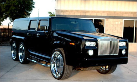 Hummer with a Rolls Royce front end