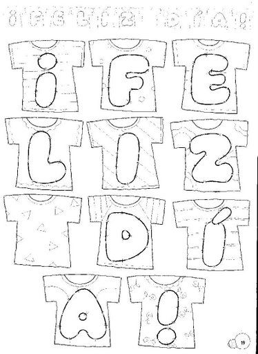 Carteles de feliz cumpleaños para colorear - Imagui